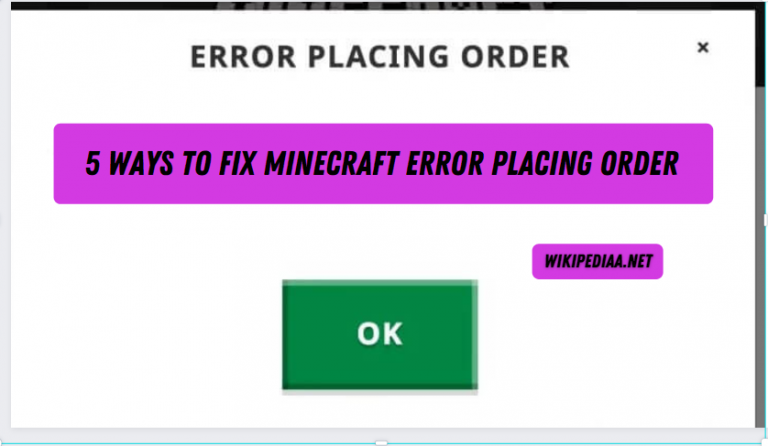 5 Ways to Fix Minecraft Error Placing Order